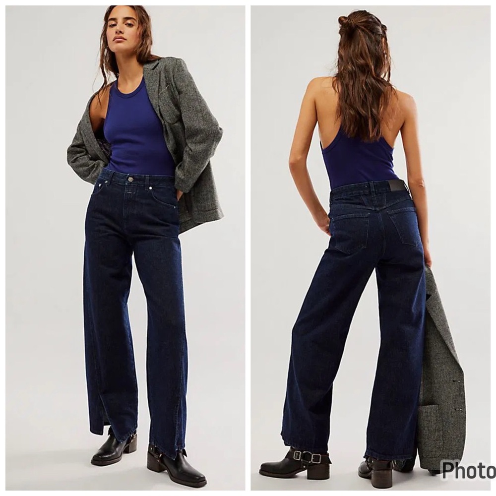 CLOSED Denim Howea Jeans Denim Dark Blue Straight Leg Sz 34